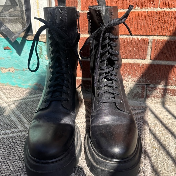 Thursday leather platform boots women size 9.5 - Picture 3 of 5